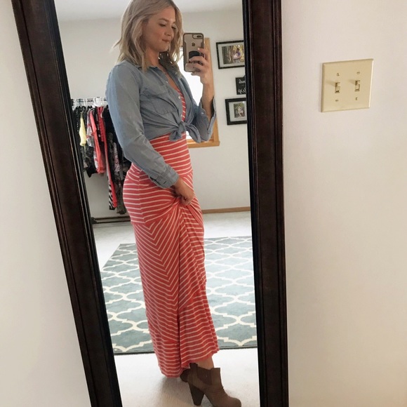 🍑 Layered Peach Maxi Dress Max Edition - Picture 4 of 7